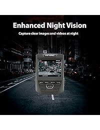 rexing V1 2.4" LCD FHD 1080p 170 cámara grabadora gran angular para tablero Cámara para tablero con grabación de bucle G Sensor, WDR,