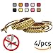 Kinven Original Mosquito Insect Repellent Bracelet Waterproof Natural DEET FREE Insect Repellent Bands, Anti Mosquito Protection Outdoor & Indoor, Adults & Kids, 4 bracelets, in Gold