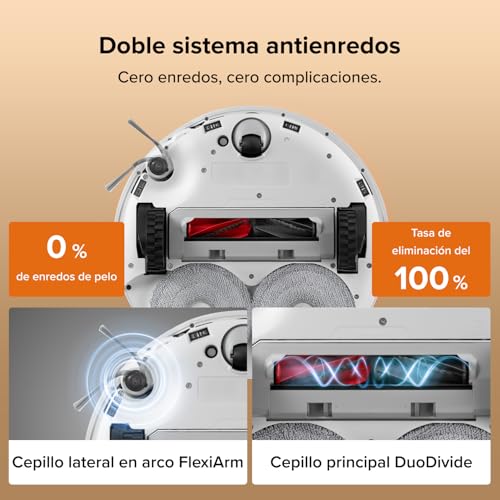 Qrevo Edge 2 Robot Aspirador Succión Extrema de 25000 Pa, Blanco