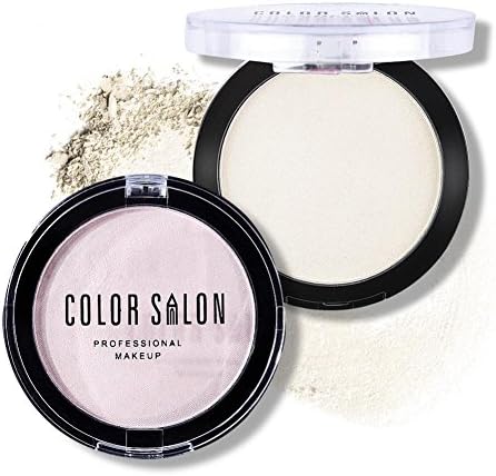 Color Salon Highlighter Powder Smooth Illuminator Compact Powder for Face Cheek Highlighter Powder Makeup,0.21Oz (Pink)
