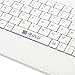 iRULU Leather USB Keyboard Case for 8-9 Inch Touch Screen Tablet with Buttons and Stand -White