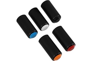 GAROZATION 5pcs Wireless Microphone Battery Caps Screw-end Caps for Plastic Mic Accessories Compatible Pgxslx