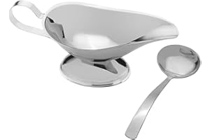 Towle Living Stainless Steel Set, Ladle, Gravy Boat with Pour Spout, 8 Ounce