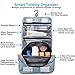 2 Pieces Toiletry Bag Multifunction Hanging Cosmetic Bag Portable Organizer Makeup Bags Pouch Large Capacity Waterproof Travel Bag for Women Girls Men,Blue Flamingo