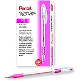 Pentel R.S.V.P. Ballpoint Pen, 1.0mm Medium Tip, Pink Ink, Box of 12 (BK91-P)