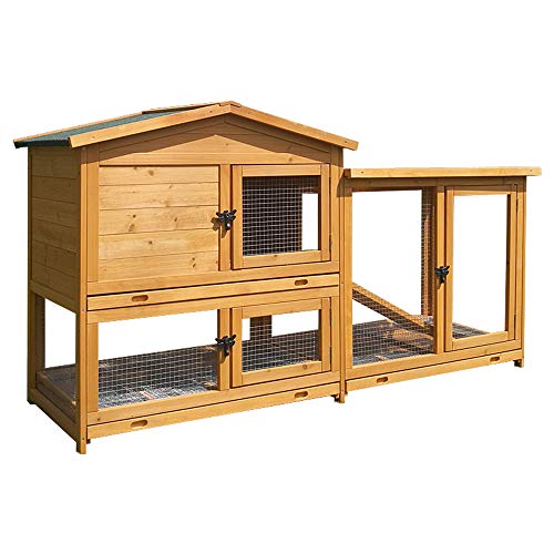 JHKGY Hühnerstall Hühnerstall Aus Holz,Hühnerstall Kaninchenstall Käfig Henne Holzhaus,Mit Lüftungstür, Abnehmbares…