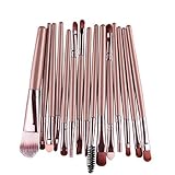 Makeup Brush Canserin 15 pcs/Sets Eye Shadow Foundation Eyebrow Lip Brush Makeup Brushes Tool (Gold )