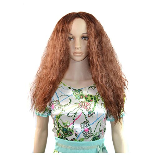 Long Curly Hair Wigs, Inkach Trendy Girls Middle Part Wave Synthetic Wig Lifelike Human Hair
