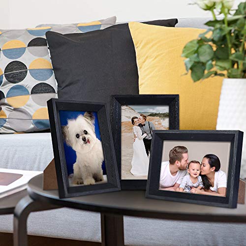 Metrekey 11×14 Picture Frame Woodgrain Beveled Edge 14×11 Photo Frames