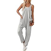YOKGO Jumpsuits for Women Casual Sleeveless Rompers Cotton Maternity Jumpsuits Baggy Overalls Loose Fit Summer Outfits 2025