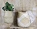 Kalea Seagrass Baskets (Large, White Gingham)