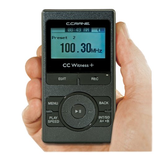 C. Crane CWTPL CC Witness Plus Digital MP3 Recorder Player with Built-in AM FM Radio