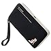 Smartphone Wristlet,Ladies Clutch Purse Wallet Mobile Phone Wristlet Wallet Large Capacity with Strap Wrist for iPhone 8/ 8 Plus/7/ 7 Plus/6S /6S Plus/6 /Samsung Galaxy S8/S7/S6 by Emoonland (Black )