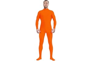 Aniler Men's and Women's Spandex Zentai Costume Bodysuit Stretch Halloween Unitard Party Cosplay Body Suit