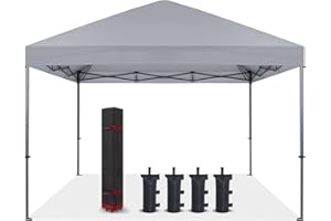 COOSHADE Durable Easy Pop Up Canopy Tent 12x12Ft(Gray)