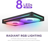 NZXT F240 RGB Core 240mm Single-Frame Fan Unit 2x120mm RGB Fans view 8