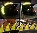 customTAYLOR33 High Intensity Grade Reflective Warhawk/Mohawk Decals (Rubber Warhawk & Helmet not Included) Many Colors (Yellow)