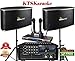 IDOLpro 1400Watts Professional Karaoke Mixing Amplifier With Bluetooth/Equalizer/HDMI Plus Speaker & Dual Rechargeable Wireless Microphone Karaoke System