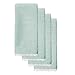 Lenox French Perle Cloth Napkins - Reusable Dinner Napkins - Machine Washable - Set of 4 - Ice Blue