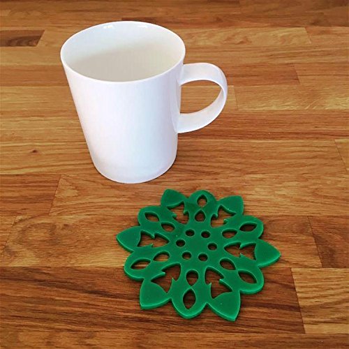 Super Cool Creations Coasters - Snowflake Shaped - Green - 8 Set