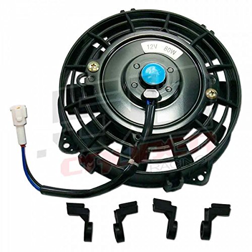 50 Caliber Racing High Flow Cooling Fan Motor Fits Yamaha Big Bear YFM 400 4wd 2wd 2004 2005 2006 & Kodiak [5330] - Thumbnail 2
