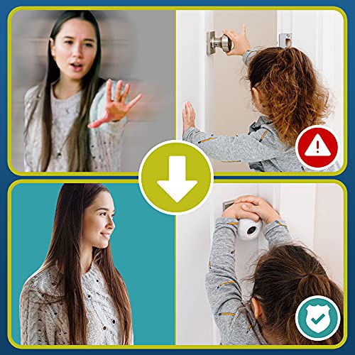 Child Safety Door Knob Cover (4 Pack) HardtoRemove DualLock Door