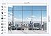 Gladbuy Vinyl 7X5FT Office Room Backdrop American New York City Business Street View Skyscraper French Sash Blue Sky White Cloud Sunshine Photography Background for Person Photo Studio Props KX131