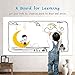 LifeTree Self-Adhesive Whiteboard Sticker Dry-Erase Wall Sticker Chalkboard Contact Paper with 1 Water Pen Marker for Home, Office and School (17.7 by 78.7 inches), Peel and Stick - White