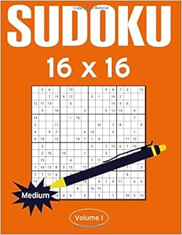 Sudoku 16x16 Medium Sudoku 16 X 16 Puzzle Book With 100 Medium Sudoku Puzzles For Adults Vol 1 Rosenbladt 9798646188053 Amazon Com Books