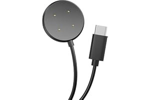 TUCANA Type-C Charger Compatible for Google Pixel Watch2, Replacement USB Type-C Charging Cable for Pixel Watch 2 (Black, 3.3