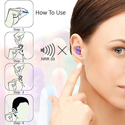 MOLDEX Sparkplugs Soft Foam Earplugs 50 Pairs Ear Plugs for Sleeping