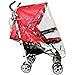 Braceus Universal Rain Stroller Cover, Waterproof Wind Dust Shield Baby Stroller Pushchair Pram Rain Cover