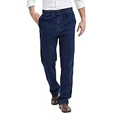 IDEALSANXUN Men’s Elastic Waist Jeans