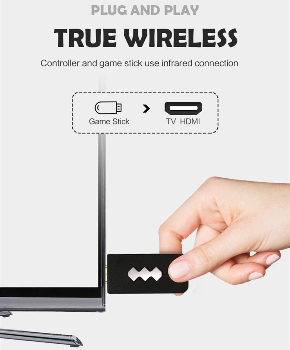 No.eight Wireless Old Arcade Classic Retro Video Game Console with 568 Video Games, Plug and Play Video Handheld Game Console: Toys & Games