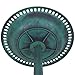 Giantex 28 Inch Height Pedestal Bird Bath, Vintage Standing Bird Feeder w/Antique Flower & Bird Decoration, Lightweight, Bird Baths for Outdoors Garden Yard Patio Decor (Green)