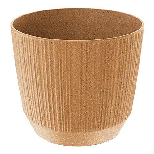 Prosperplast Pot de Fleurs Couleur Ocre, sans réservoir, Collection RYFO Eco 14,6 x 14,6 x 12,6 cm, capacité de L.