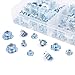 Hilitchi 105-Pcs M4 5 6 8 10 Zinc Plated Steel T-Nut Pronged Tee Assortment Kit for Wood, Rock Climbing Holds, Cabinetry, Furniture and More
