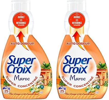 Super Croix Lessive Liquide Concentre Avec Auto Doseur Maroc 850 Ml 25 Lavages Lot De 2 Amazon Fr Hygiasne Et Soins Du Corps
