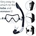 DIVE IT Snorkel Mask - Snorkel Set - Scuba Mask with Dry Snorkel Mask with Dry Snorkel Anti-fogging Lens & Dual Strap System