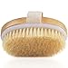 Dry Brushing Body Brush, Natural Bristle Dry Skin Exfoliating Brush Body Scrub for Beautiful Skin, Cellulite Treatment, Lymphatic Drainage, Soften Skin, Blood Circulation Improvement, Medium Strength