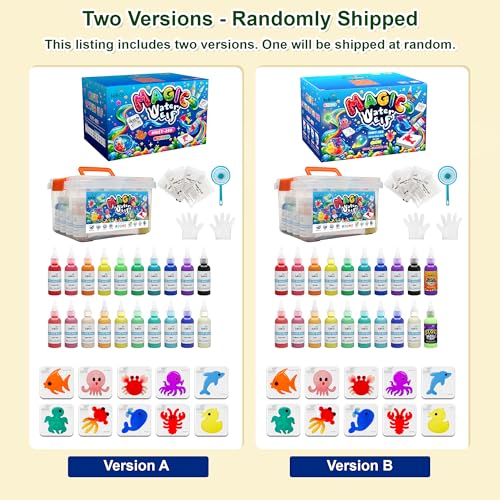 Kiditos Magic Water Elf Kit for Kids, Aqua Fairy Water Gel Kit with 20 Gels & 10 Molds, DIY Water Pets & Magic Water Jelly Craft Set, Kids Toys & Gifts for Girls Boys Age 3+