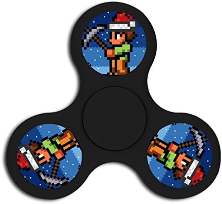 MhugYza Terraria Christmas Costume Safe Hand Fidget Spinners Finger Toy 3-5min Fast Quiet Durable Bearing for Stress Relief ADD ADHD for Kids Adults Double-Face Plastic