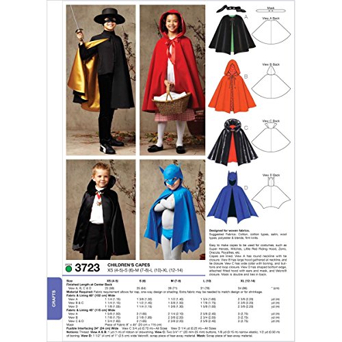 Kwik Sew K3723 Capes Sewing Pattern, Size XS-S-M-L-XL