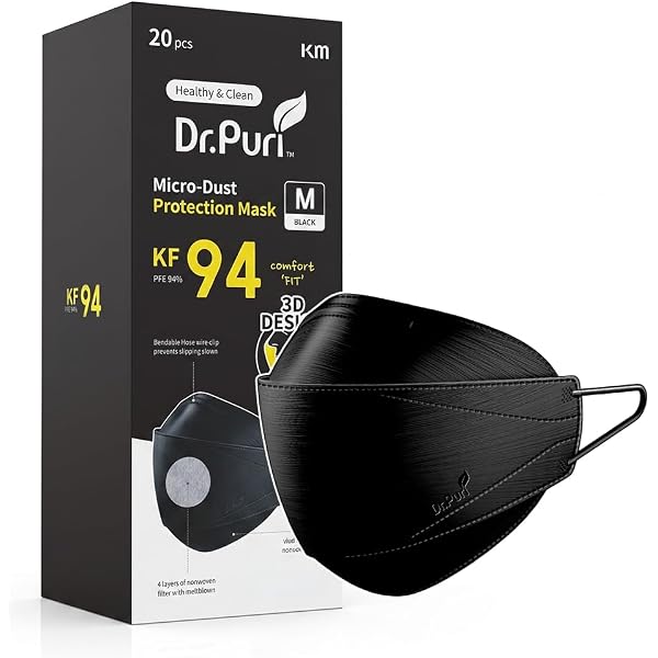 Dr.Puri [20 Pack New Micro-Dust Protection Face Premium Mask (KF94