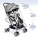 besrey Airplane Baby Stroller Kids pram with Reclining Seat for Baby Sleep - Gray