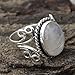 Clearance ! Ladies Ring Jewelry,Vanvler Boho Natural Gemstone Marquise Moonstone Personalized Ring Vintage (8, Sliver)