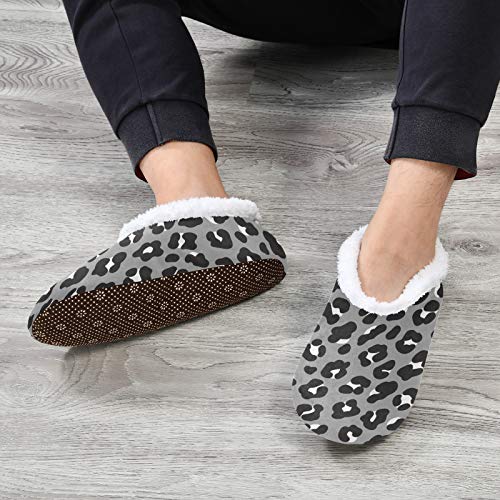 51vCZ30O5VL PUXUQU Zapatillas de casa para mujer, color gris, estampado de leopardo, para casa, dormitorio, pantuflas para mujeres… PUXUQU Zapatillas de casa para mujer, color gris, estampado de leopardo, para casa, dormitorio, pantuflas para mujeres… - Imagen 8