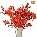 4Pack Artificial Maple Leaves Stems Autumn Leaves Fall Leaves 38