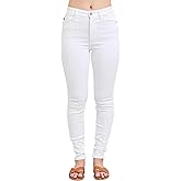 Judy Blue Women's High-Rise Bright White Skinny Jeans