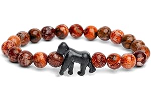 Fahlo Gorilla Tracking Bracelet – Track a Real Gorilla’s Journey – Supports Wildlife Conservation – Elastic, One Size Fits Most – on Interactive Mobile App Map – Unisex Conservation Gift